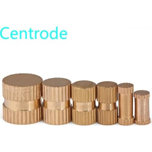 Brass Injection Nut Knurled Insert Nut Blind Hole Single Pass Copper Insert Brass Embedded Copper Hob Nut M3 M4 M5 M6 M8 10PCS
