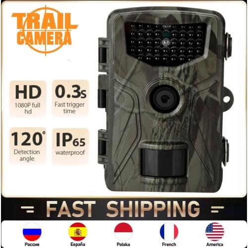 Hunting Camera 16MP 1080P Wildlife Trail Camera Infrared Night Vision Outdoor Surveillance Scouting Cam de chasse Photo Trap