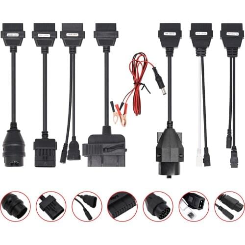 Full Set 8 Car/ Trunk Cables OBD OBD2 Car Cables for TCS CDP WOW Parts Scanner Diagnostic Tool Connector