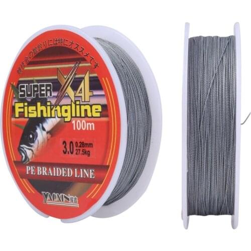 Fishing Line 4 Strands PE Braided Fishing Wire For Sea Fishing 100m Multifilament Carp Fishline Fishing Accessories