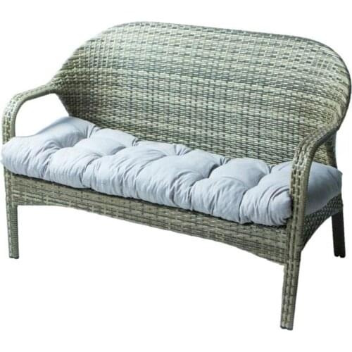 Garden Outdoor 120x50cm Solid Cotton Soft Bench Cushion Furniture Loveseat Patio Wicker Seat Cushions For Lounger Garden