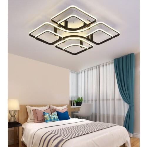 Modern square LED ceiling lamp creative living room bedroom study lamp commercial lighting Ceiling lights