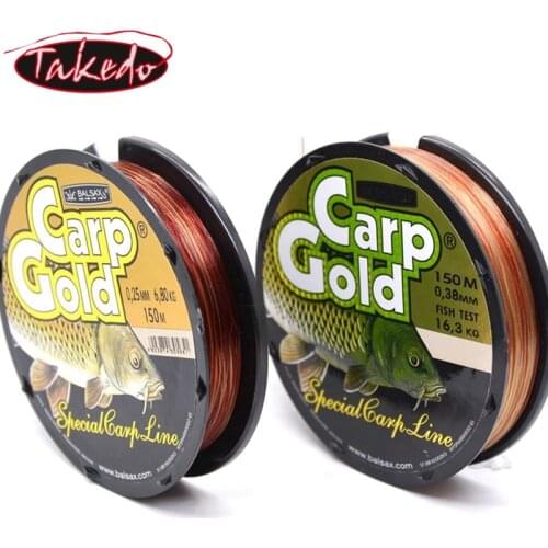 TAKEDO Wholesale Stock Fast Delivery BALSAX CARP GOLD Special Carp Line Nylon Monofilament Line
