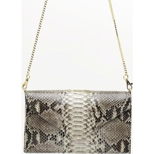 TRENCADIS. Party bag. Original Python Snake Clutch