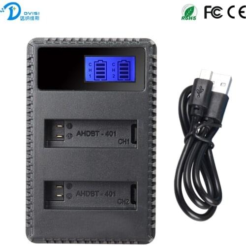 LCD Camera Charger LI-40B BP-511 EN-EL14 EN-EL15 EN-EL3e AHDBT-301/201 AHDBT-401 AHDBT-501 For Olympus Canon Nikon Gopro Hero