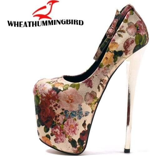 Newest Women Sandals 2018 Sexy 19CM High Heels Shoes Summer Ladies Sexy Thin Heel Sandals Shoes platforms pumps size 34-43 MC-74