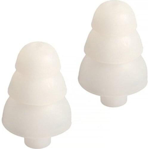 3 Pairs White Triple Flange Sleeves for SE model earphones (except SE102MPA), SCL3, SCL4, SCL5, E3c, E4c, E5c, and E500 Versions