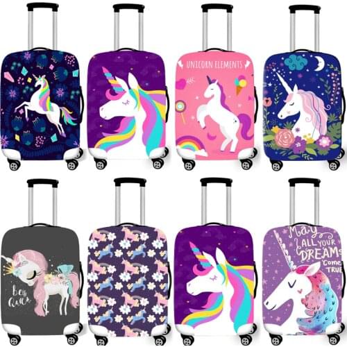 Elastic Luggage Protective Cover Case For Suitcase Protective Cover Unicorn Xl Trolley Case Trunk 18-30 inch Travel Accessories