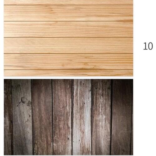 Brow Yellow Wood Photo Studio Backgrounds 57x87cm PVC Photography 2side Wood Marble Wall Printing Waterproof Backdrops