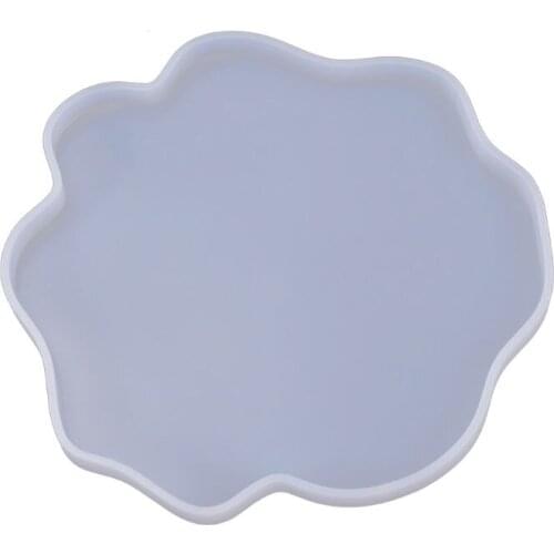 Crystal Epoxy Resin Mold Irregular Coaster Casting Silicone Mould Making Tool