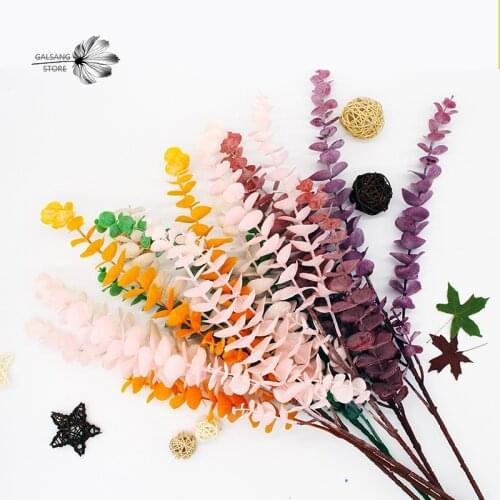 INS Online Celebrity Single Bottle Film Eucalyptus Artificial Plant Money Leaf Wall Wedding Landscaping Photographic Prop