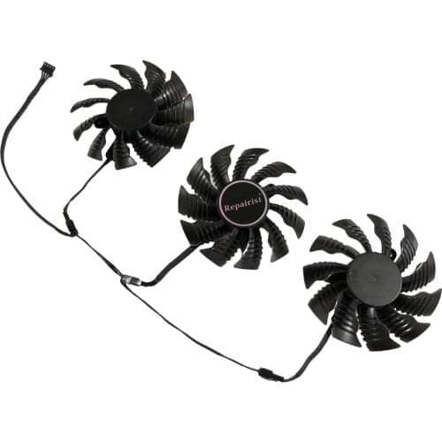 3PCS/Set 82MM PLD09215S12H GPU Cooler Graphics Card Fans For GIGABYTE RX 6800 GAMING 6900 XT Video VGA As Replacement