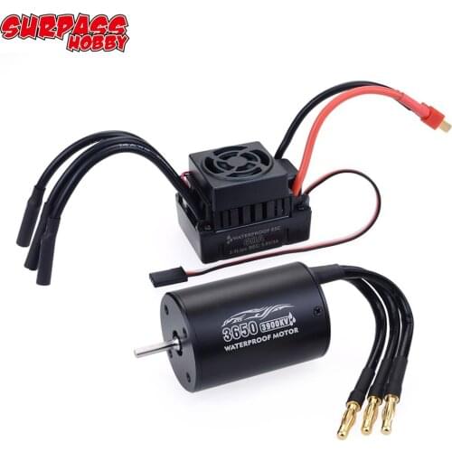 RC Car 1:10 1:12 Parts 3650 3660 F540 2300KV 2600KV 3100KV 3300KV 3900KV 4370KV Brushless Motor 60A ESC for Monster Buggy Baja