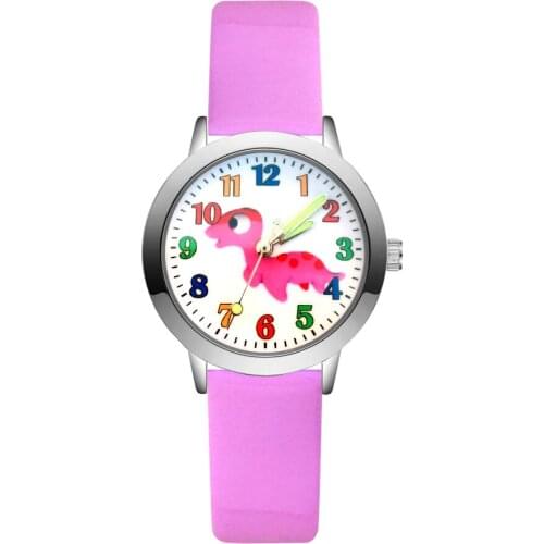 Fashion Cartoon Cute Sea Turtle Tortoise Style Childrens Kids Student Girls Quartz Leather Wrist Watches JA190