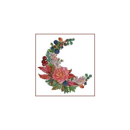 Flowers and Fruits of Spring and SummerNeedlework,For Embroidery,DIY 14CT Unprinted Arts Cross stitch kits Set Cross-Stitching