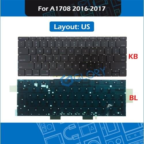 New English Standard A1708 Keyboard US Layout For Macbook Pro Retina 13" A1708 Late 2016 Mid 2017 keyboard + Backlight