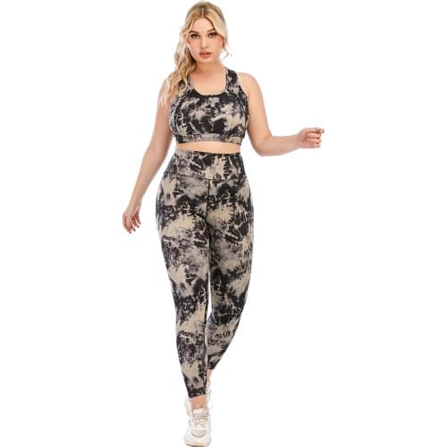 2021 New Plus Size Yoga Gym Fitness Suits WomenSportswear Sportsuits For Female Tracksuit Sport Running Sets Wear Big Large