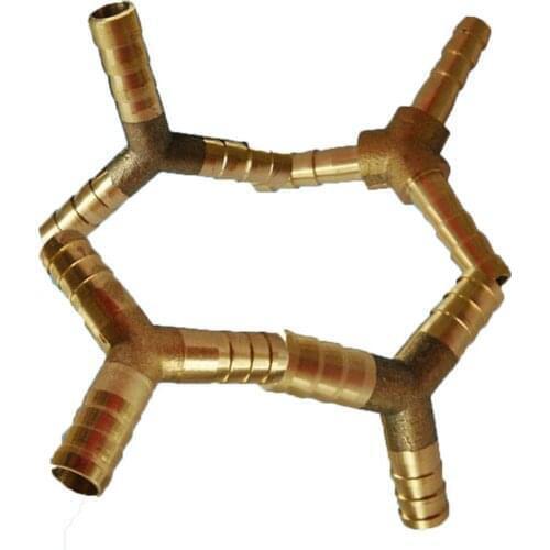 New High Quality Choosable 6MM 8MM 10MM 12MM Fuel Supply Way Brass Hose Pipe Water Gas Air Tube Brass