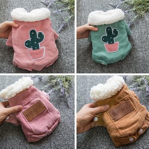 Coat Pet Dog Clothes Jacket Fashion Clothing Dogs Super Small Costume Cute Warm Chihuahua Print Winter Blue Boy Mascotas