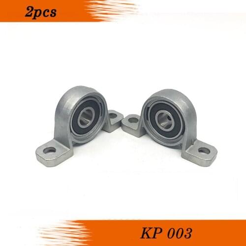 Free shipping 2 pcs/lot 17mm caliber Zinc Alloy mounted bearings KP003 UCP003 P003 insert bearing pillow block bearing housing