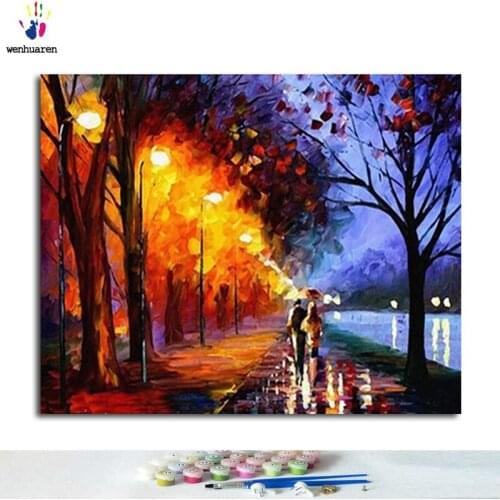 Paint by number, paint paint, dim light patterns, paint home decorations digitally according to pictures