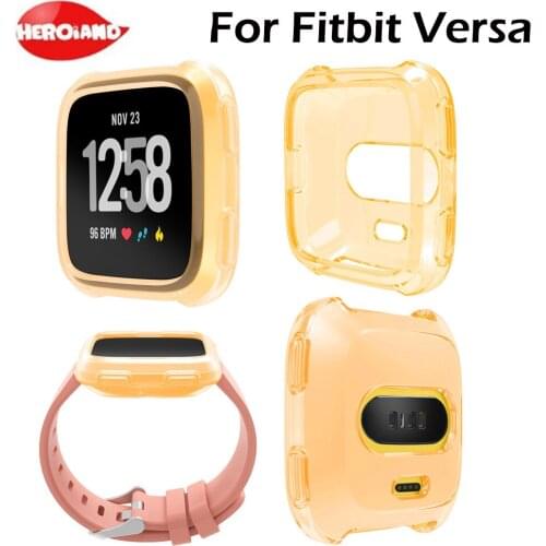 Smart Cover For Fitbit Versa Watch Soft Protection Silicone Full Case Cover For Fitbit Versa Protective Frame Smartwatch Access