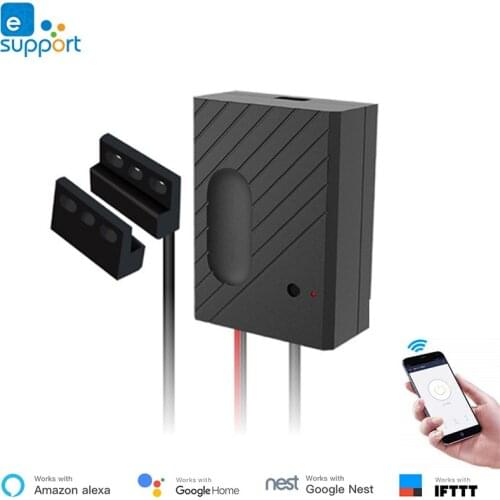 EWelink Smart Garage door switch opener WiFi garage door controller voice control via Alexa google home timing schedule IFTTT