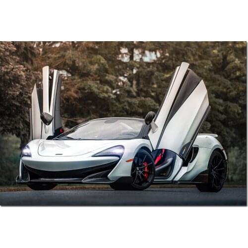 Modern Canvas Painting Mclaren 600LT Spider Supercar Photo Wall Art Posters and Prints Wall Picture for Home Decor