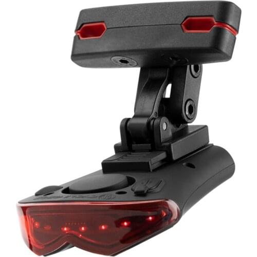 USB Rechargeable Warning Bicycle Rear Light + Anti-theft Alarm Wireless Remote Control Tail Lamp Cycling Taillight Alarm Bell