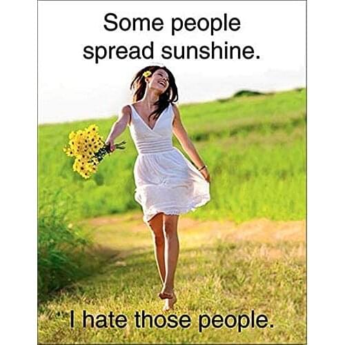 Vintage Metal Tin Sign Some People Spread Sunshine Funny Home Bar Hotel Club Wall Decor Sign 12X8Inch