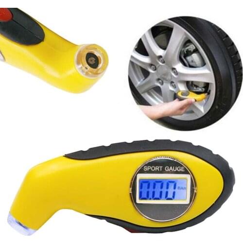 Youwinme Digital LCD Tire Pressure Gauge Meter Manometer Barometers Tester Tyre Air Diagnostic Tools For Auto Car Motorcycle