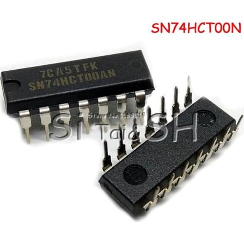 10pcs 74HCT00N DIP-14 SN74HCT00N DIP14 74HCT00 DIP