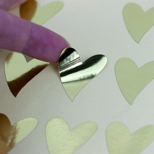 160PCS Golden Love Baking Packaging Sticker DIY Decorative Sticker Candy Gift Box Sealing Sticker Self-adhesive