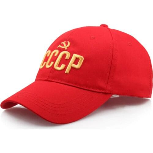 CCCP USSR Russia cap with embroidered inscriptions 100%cotton Baseball caps for adults For men For women dads hat bone Garros