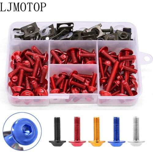 For Honda NC750S NC750X nc 750 750x NC700S NC700X 175PCS Aluminium Motorcycle M5 M6 Fairing Bolts Fastener Clips Screw Nuts