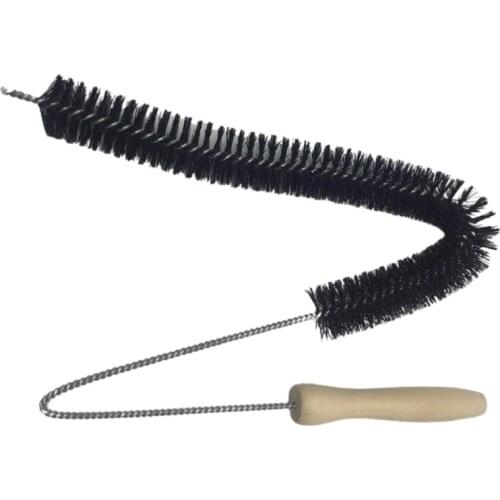 Wood Handle Long Cleaning Brush Water Pipe Drainage Dredge Tool Flexible Cleaner Brush Radiator Duster Long-haired Clean