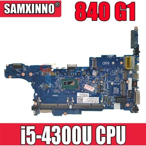 For HP 840 G1 Laptop Motherboard With SR1ED i5-4300u CPU 730803-601 730803-501 730803-001 6050A2560201-MB 100% Tested