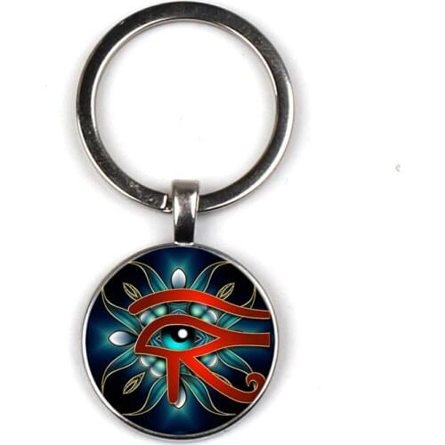 Egypt Keychain Glass Time Gem Keychain Key Jewelry DIY Custom Photo Personality Gift , Keychains gifts for men