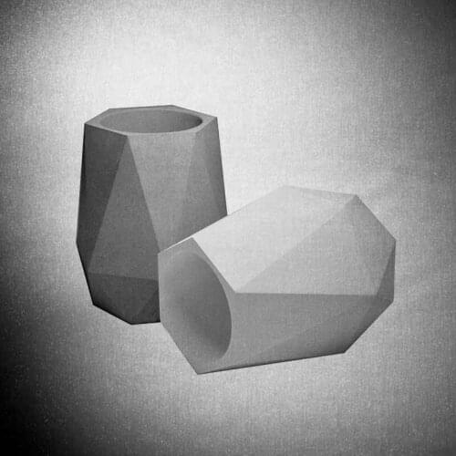 Handmade Clay Vase Making 3D Concrete Silicone Planter Mould Resin Cement Craft Pen Holder Desktop Decorating Candlestick Molds