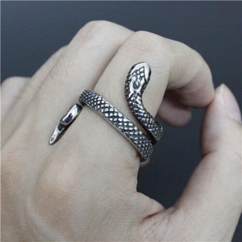 Amazing Design Animal Snake Ring 316L Stainless Steel Fashion Jewelry New Snake Ring