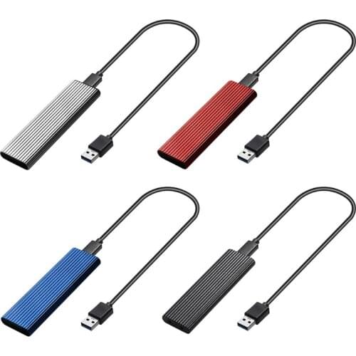 40JB M.2 SATA NVME to USB 3.1 Dual Protocol 10Gbps Hard Drive Enclosure with AC Cable