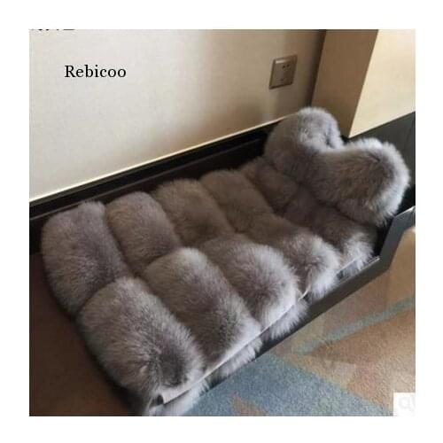 Fur Vest Spring Winter Autumn Female Faux Fur Waiscoats Large Size Casual Women Man-Made Fur Vest Coats Clothes Waistcoat