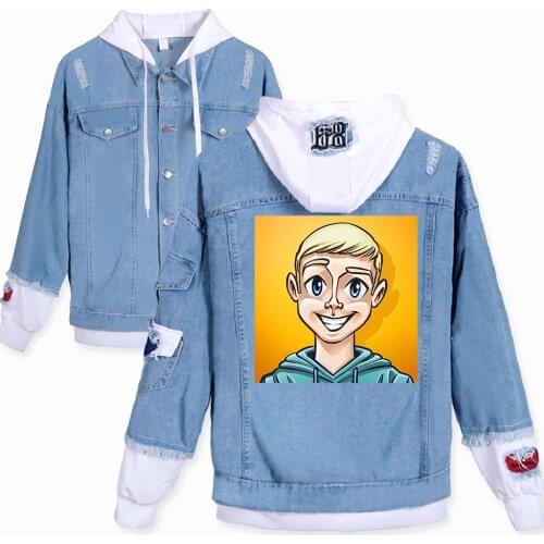 Michou Inoxtag 2D Denim Jacket South Side Serpents Streetwear Tops Spring Jean Women Jacket Harajuku Denim Clothing Female