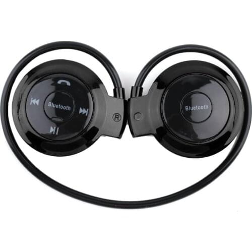 MINI503 Ear Hook Mini Sports Wireless Bluetooth Headset Hi-fi Handsfree Stereo Earphone Headphone TF Card for MP3 Player USB