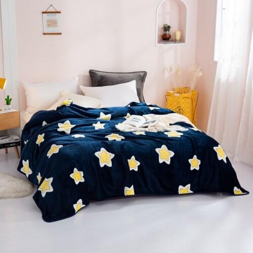 Fashion Flannel Blanket Super Soft Printed Multifunctional Blanket High Quality Multi Size Blanket.180x200cm