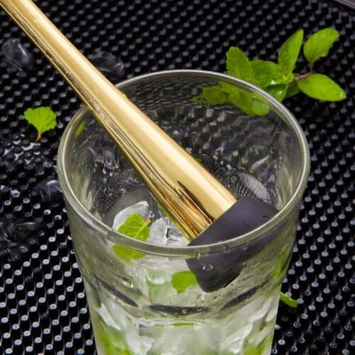 Stainless steel cocktail mojito muddler caipirinha pestles mojito ice hammer crush stick fruit muddler