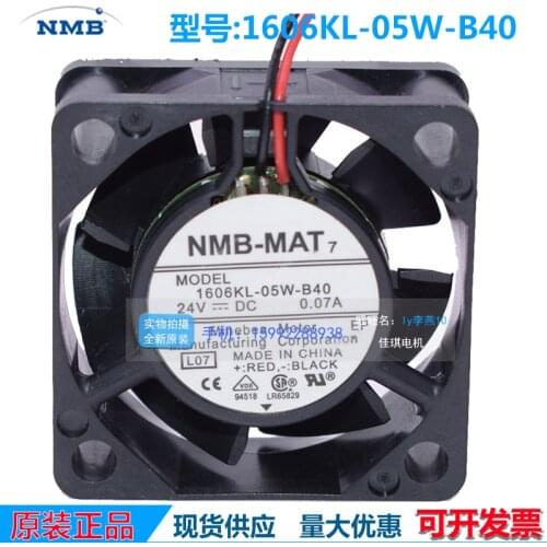 New original NMB 1606KL-05W-B40/B49 24V 0.07A 40*40*15MM 4cm CNC machine tool inverter cooling fan