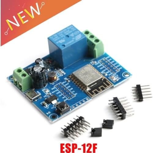 ESP8266 WiFi Single-Channel Relay Module AC DC Power Supply ESP-12F Development Board DC 5-80V 12V 24V 36V Relay Module