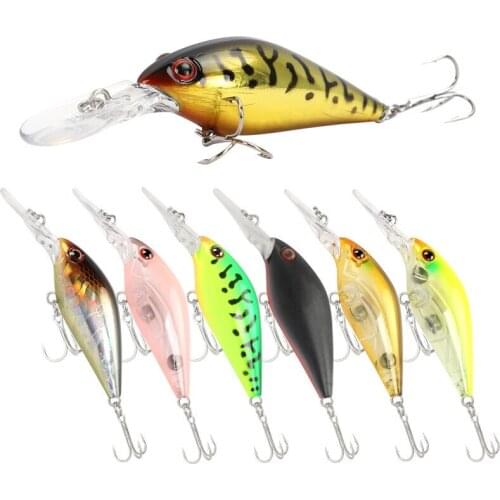 Pike Fishing Lures 7.5cm 8.2g Minnow Bait Crankbait Isca Artficial Hard Bait Fishing Wobbler Bass Fake Fish Carp