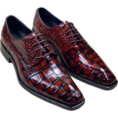 Sipriks 100% Real Crocodile Belly Skin Shoes Mens Handmade Goodyear Welted Shoes Luxury Grooms Wedding Shoes Big Size 45 Derby